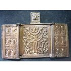 Латунный складень Всех скорбящих радость