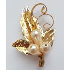 Брошь. Размер 6,2 см на 4,4 см. 70-е годы.