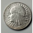 5 злотых 1933 г Женщина в платке.