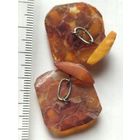 Запонки янтарь винтажные