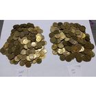 Монеты СССР 500 штук. Номинал 1 и 2 копейки.После 1961 года. Вес 700 грамм