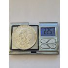 25 песо 1968 года. Мексика, Мексиканские Соединённые Штаты (1905 - 1969). Серебро 720. Монета не чищена. S45475.