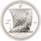 RARE Остров Мэн 1 Нобль 2022г. "Корабль". Пьедфорт. Монета в капсуле; подарочном футляре - сертификате; коробка. СЕРЕБРО 62,20гр.(2 oz).