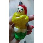 Ёлочная игрушка, стекло кот в сапогах