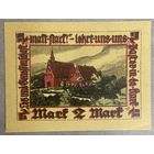 Нотгельд 2 марки Баугеноссеншафт-Айгенхайм 1921 год. Веймарская республика.