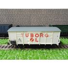 Вагон - изотерма"TUBORG" 2-х осный  "PIKO" б/у 1/87 HO