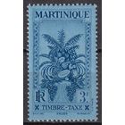 57.FrK. Франция. Колонии. Мартиника. Доплатные марки. Фрукты. 1933 г. 3 Fr.  Mi.#22.