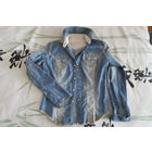 Levis Модная Джинсовая Голубая Рубашка Левис Оригинал Хлопок размер М