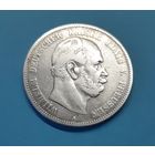 Германия. 1876 год. 5 марок. Вильгельм. Пруссия. Серебро