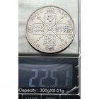 Двойной флорин Англия 1887 год отличное состояние редкая монета