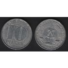 Германия ГДР km10 10 пфенниг 1979 год (_брак(p0(2(2 поворот малый
