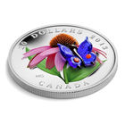 RARE Канада 20 долларов 2013г. Венецианское стекло "Бабочка". Монета в капсуле; подарочном футляре; номерной сертификат; коробка. СЕРЕБРО 31,39гр.(1 oz).