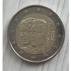 2 евро Люксембург 2009, 90 лет вступления на престол Герцогини Шарлотты