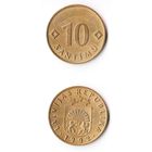 10 сантимов Латвия 1992 год