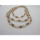 С рубля. Бусы из сатинового стекла. Чешское сатиновое стекло. Ретро времен СССР. м