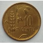 Литва 10 центов 1925 г.