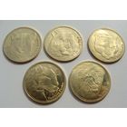 Сомалиленд. Набор из 5 монет = 5 шиллингов 2016 год  "Дикие кошки"