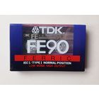 Аудиокассета TDK FE90. Новая. Запечатанная.