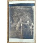 Фото двух военных. 9х14 см