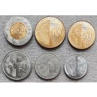 Французские Тихоокеанские Территории 5, 10, 20, 50, 100, 200 франков 2021 г. Официальный выпуск Франции для заморских территорий (Французская Полинезия, Новая Каледония, Уоллис и Футуна). Комплект