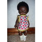 Чернокожая кукла, кукла-негрик (ГДР). Как новая!