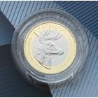 Беларусь 2 рубля 2021 (2022) г. Олень. Животный мир на гербах городов Беларуси