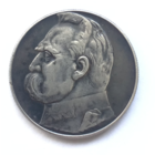 Очень красивая родная патина!!! - 10 злотых - 1935 год - Пилсудский - СЕРЕБРО - РАСПРОДАЖА! - Смотрите другие мои лоты!