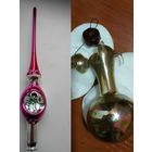 Две елочные игрушки - одна верхушка без дефектов, вторая бонусом в реставрацию