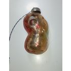 Ёлочная игрушка  -  Попугай . СССР  . Стекло .