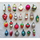 Елочные игрушки одним лотом. Стекло, СССР