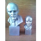 Два бюста В.И.Ленина. Ск. В.Сычев. "Ленинград. ЛЗМ", Ленинградский завод "Монументскульптура". (возможен обмен)