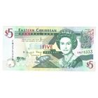 Восточные Карибы 5 долларов 2008 года. Тип Р 47a. Буквы СМ. Состояние UNC!