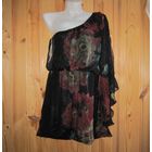 Шикарное шифоновое платье на одно плечо AX Paris, р.44-46. Новое.