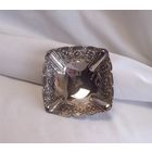 Икорница Орешница 10,0 х 10,0 см Серебрение 03