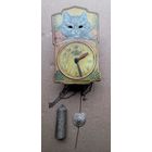 РЕДКИЕ Часы настенные Сердобский часовой з-д.Кошка с бегающими глазами