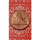 Бельгия 1 сантим 1912 belges в блеске unc