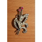 Брошь СССР, размер 4*2,5 см.