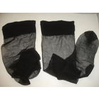 Чулки бу женские эластичный капрон со стрелками черный цвет винтаж Италия (стрелка на бедре рваные)