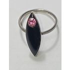 Кольцо с кристалом ( камень не определил ) . Винтаж .