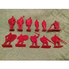 Богатыри, СССР (цвет красный, пластмасса).