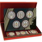 Серебро. Слуцкие пояса (2013) Оригинальный набор (метки, коллекционирование, костюм шляхтича, ткачество, Радзивиллы)