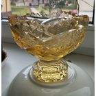 Ваза на ножке Хрустальная, высота 10.5 см. Германия