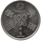 Королевство Испания. 100 песет 1980. Чемпионат мира по футболу - 1982.
