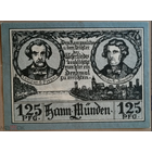 Германия 125 пфеннигов 1922 г Ганноверш-Мюнден (Hann. Munden) 578.1, В1, aUNC