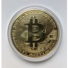 Биткоин.40 мм в золоте