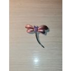 Металлическая брошь "Стрекоза", застёжка рабочая.