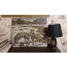 Лагун Владимер Андреевич 1922-2004г ЧСХ БССР масло на двп "Волки" 1996г. Размер 50-60см