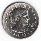 1 доллар США 1979 год Сьюзен Б. Энтони двор Р _состояние XF/aUNC