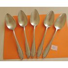 Ложки столовые PATENP 90, 5 шт. (Глубокое посеребрение до 1945 г.), Германия