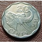 Эсватини (Свазиленд) 20 центов, 2021   ( 2-10-1 )